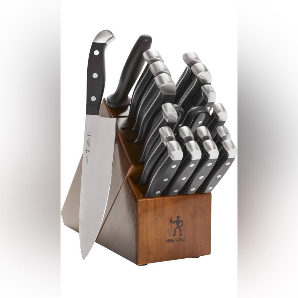 HENCKELS Premium Quality 20-Piece Knife Set with Block